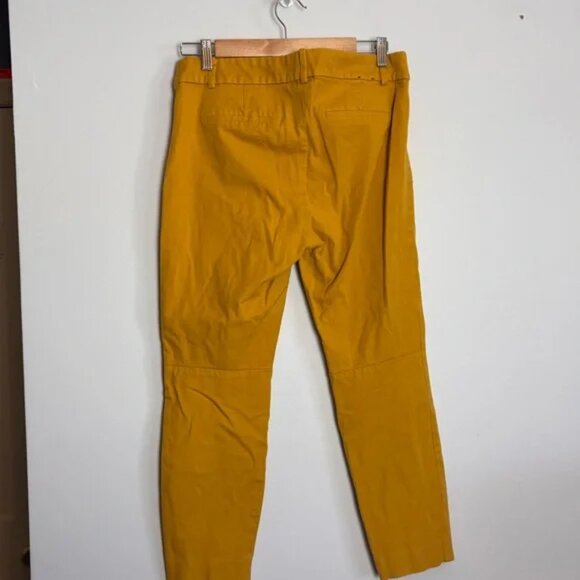 J. Crew Mustard Golden Yellow Straw Winnie Skinny Pants - Picture 5 of 6